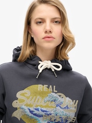 Superdry Ebony Tokyo vl Graphic Hoodie - Image 4 of 6
