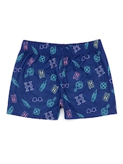 Vanilla Underground Blue Girls Harry Potter Licensing Short Pyjamas - Image 3 of 5