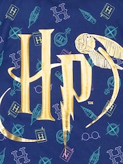Vanilla Underground Blue Girls Harry Potter Licensing Short Pyjamas - Image 4 of 5