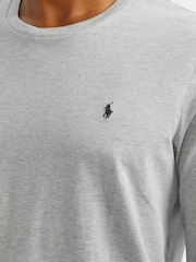Polo Ralph Lauren Grey Logo Long Sleeve Cotton T-Shirt - Image 3 of 4