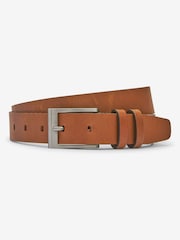 Tan Brown Leather Belt - Image 2 of 4
