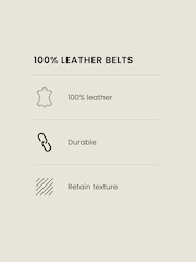 Marrón tostado - Cinturón de cuero - Imagen 5 de 5