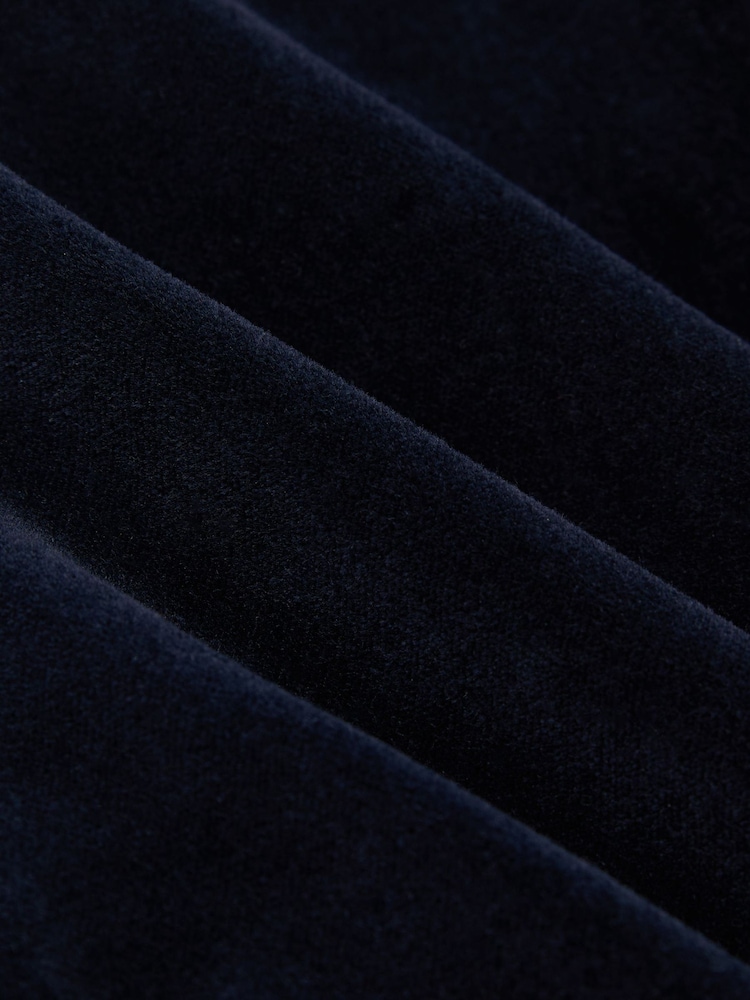 Reiss Navy Apsara Tailored Fit Velvet Single-Breasted Blazer - Image 8 of 8 Reiss Navy Apsara Tailored Fit Velvet Single-Breasted Blazer - Image 8 of 8