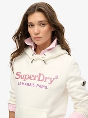 Crudo - Sudadera de algodón 100 % con capucha y diseño de efecto metalizado Venue de Superdry - Imagen 3 de 5