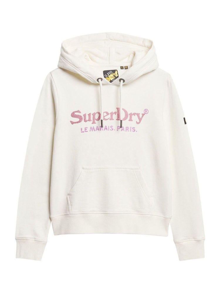 Crudo - Sudadera de algodón 100 % con capucha y diseño de efecto metalizado Venue de Superdry - Imagen 5 de 5