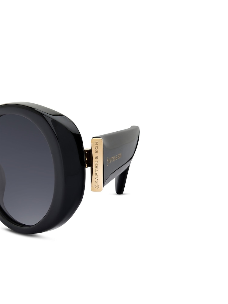 Kapten and Son Black Milan Sunglasses - Image 6 of 6