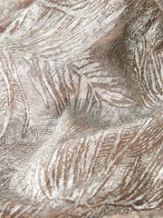 Silver / Pink Long Sleeve Metallic Wrap Mini Dress - Image 7 of 7