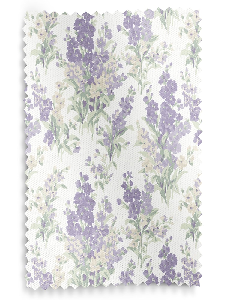 Laura Ashley Lavender Stocks Made to Measure 100% Cotton Curtains - Image 9 of 9