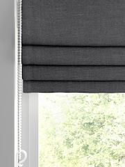 Laura Ashley Charcoal Grey Swanson Made to Measure Roman Blind - Image 2 of 7