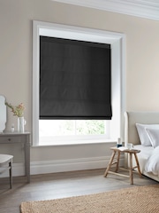 Laura Ashley Charcoal Grey Swanson Made to Measure Roman Blind - Image 6 of 7
