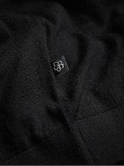 Ted Baker Black Senti Long Sleeved Knitted Plain T-Shirt - Image 5 of 5