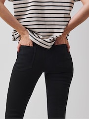 JD Williams Black High Waist Supersoft Bootcut Jeans - Image 2 of 4