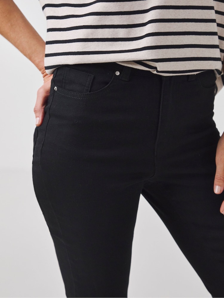 JD Williams Black High Waist Supersoft Bootcut Jeans - Image 4 of 4