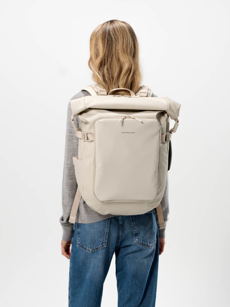 Kapten and Son White Lisbon Pro Backpack - Image 1 of 8 Kapten and Son White Lisbon Pro Backpack - Image 1 of 8