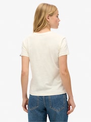 Camiseta ajustada de algodón 100 % a rayas de Superdry - Imagen 2 de 6