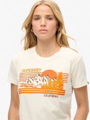 Camiseta ajustada de algodón 100 % a rayas de Superdry - Imagen 3 de 6