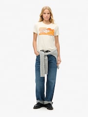 Camiseta ajustada de algodón 100 % a rayas de Superdry - Imagen 4 de 6
