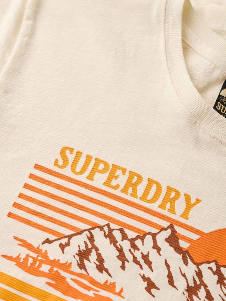 Camiseta ajustada de algodón 100 % a rayas de Superdry - Imagen 6 de 6