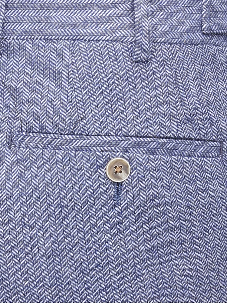 Skopes Blue Tailored Fit Jude Tweed Suit - Image 4 of 6