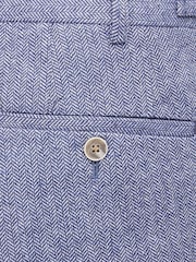 Skopes Blue Tailored Fit Jude Tweed Suit - Image 6 of 6