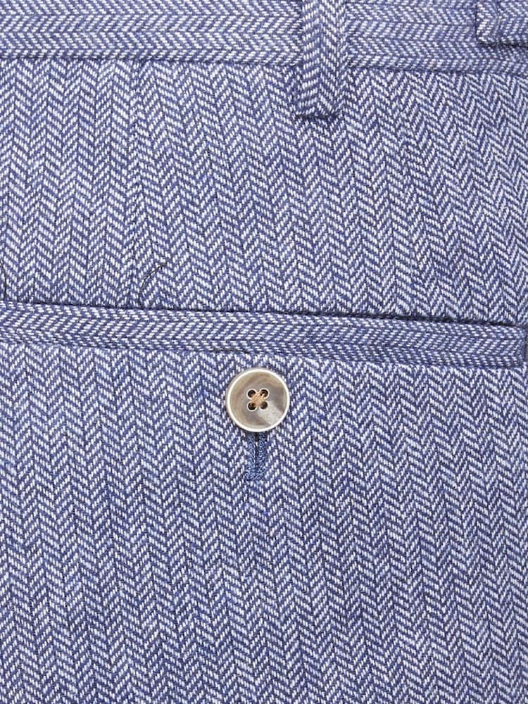 Skopes Blue Tailored Fit Jude Tweed Suit - Image 6 of 6