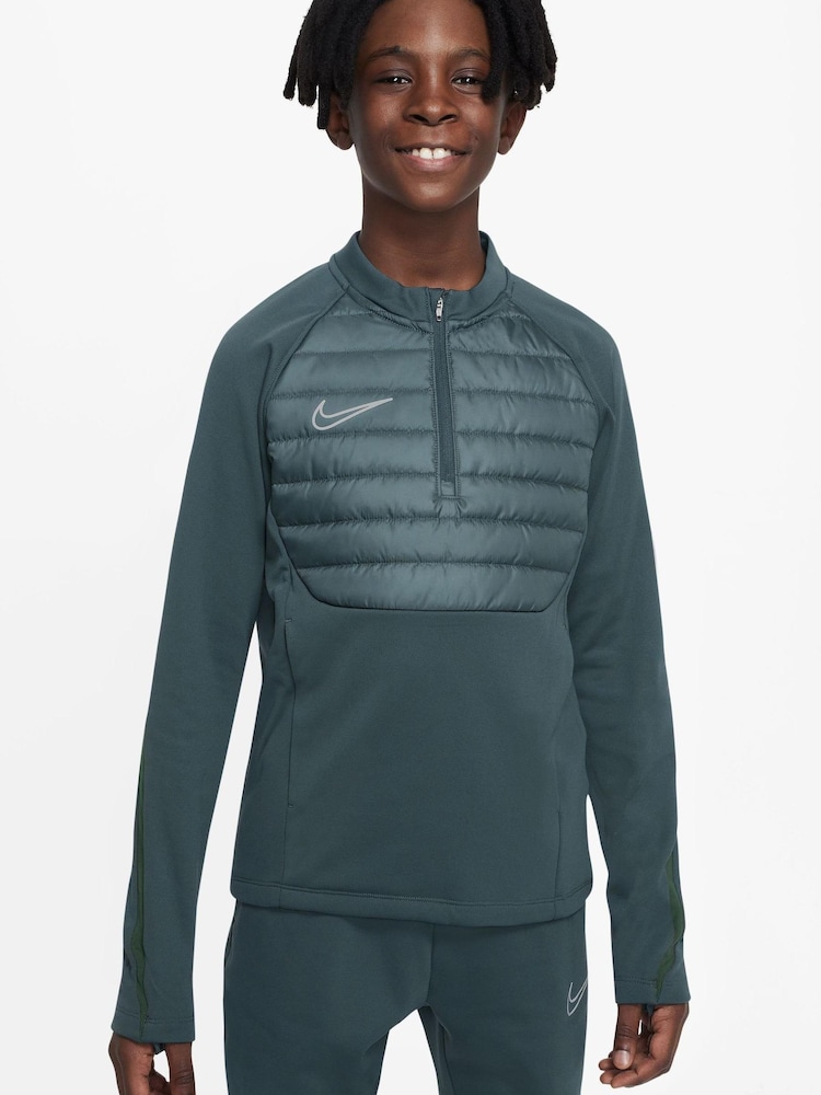 Nike Dark Green Therma-FIT Training Drill Top - Image 1 of 4