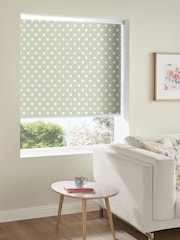 Cath Kidston Green Button Spot Aloe Made to Measure Roller Blind - Image 2 of 4