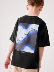 Paul Smith Junior Boys Oversized Short Sleeve Iconic Print 100% Cotton T-Shirt - Image 3 of 7