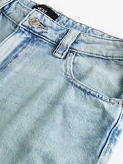 Mid Blue 100% Cotton Denim Shorts - Image 6 of 6