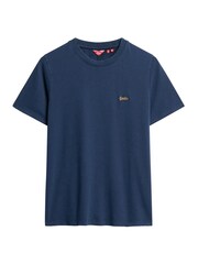Superdry Richest Navy 100% Cotton Essential Logo Emb T-Shirt - Image 4 of 5
