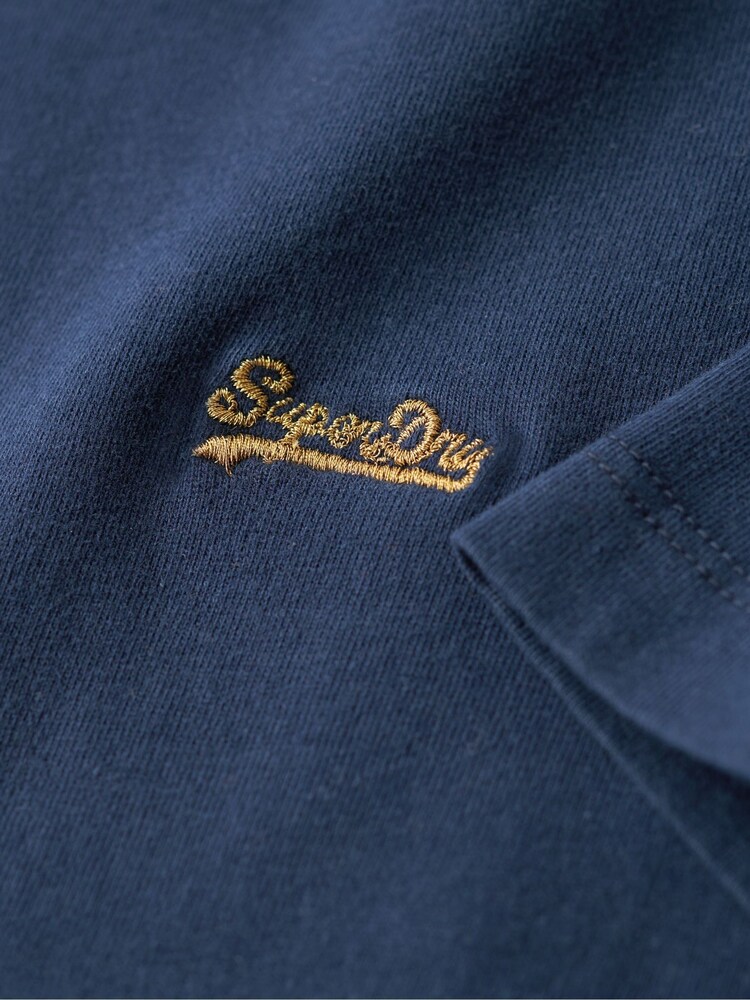 Superdry Richest Navy 100% Cotton Essential Logo Emb T-Shirt - Image 5 of 5