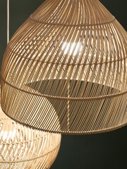 MADE.COM Natural Rattan Java Cluster Ceiling Light - Image 3 of 6