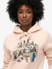 الطين الوردي - هودي مُزيَّن برسومات جرافيك New York vl من Superdry - Image 4 of 6
