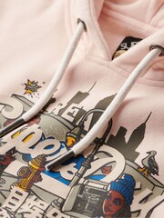 الطين الوردي - هودي مُزيَّن برسومات جرافيك New York vl من Superdry - Image 6 of 6