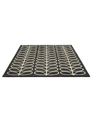 Orla Kiely Brown Linear Stem Geo Wool Rug - Image 3 of 4