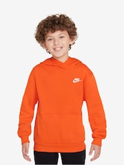 Azul oscuro - Sudadera con capucha sin cierres de polar Club de Nike - Imagen 1 de 3