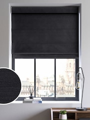 Black Voyage Maison Jasper Made To Measure Roman Blind - Image 1 of 6