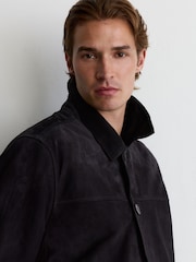 Reiss Taylore Suede Revere-Collar Jacket - صورة 6 من 8