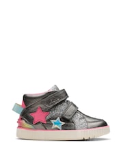 Clarks Grey Standard Fit (F) Gun Metal Oslo Play Boots - Image 1 of 7