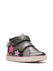 Clarks Grey Standard Fit (F) Gun Metal Oslo Play Boots - Image 7 of 7