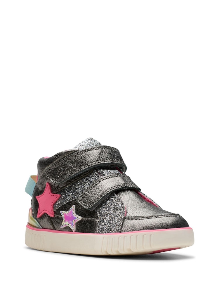 Clarks Grey Standard Fit (F) Gun Metal Oslo Play Boots - Image 7 of 7