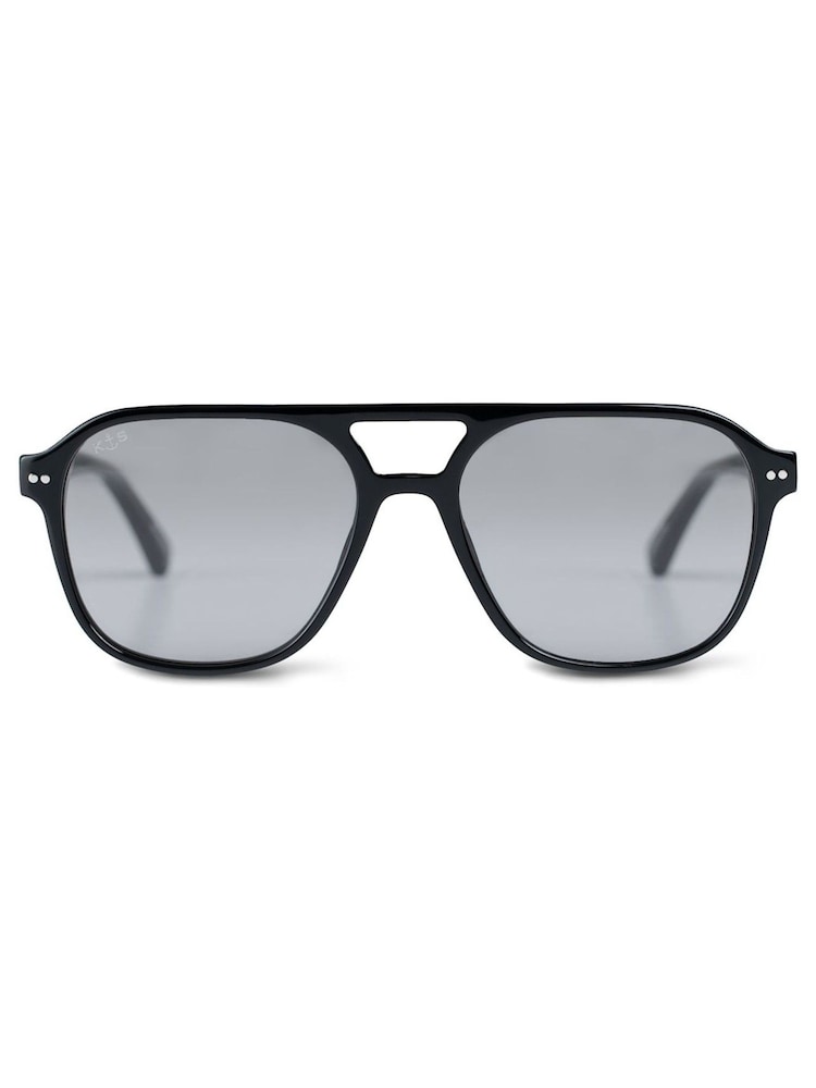 Kapten and Son Black Zurich Oversize Sunglasses - Image 2 of 4 Kapten and Son Black Zurich Oversize Sunglasses - Image 2 of 4