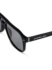 Kapten and Son Black Zurich Oversize Sunglasses - Image 3 of 4