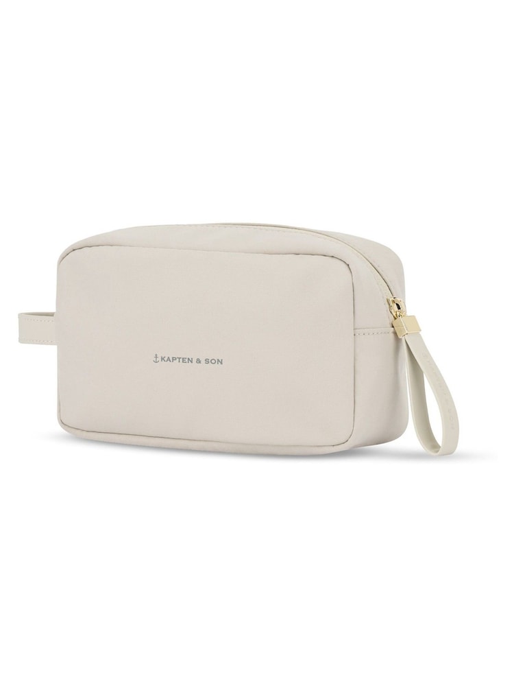 Kapten and Son White Trosa Wash Bag - Image 1 of 3