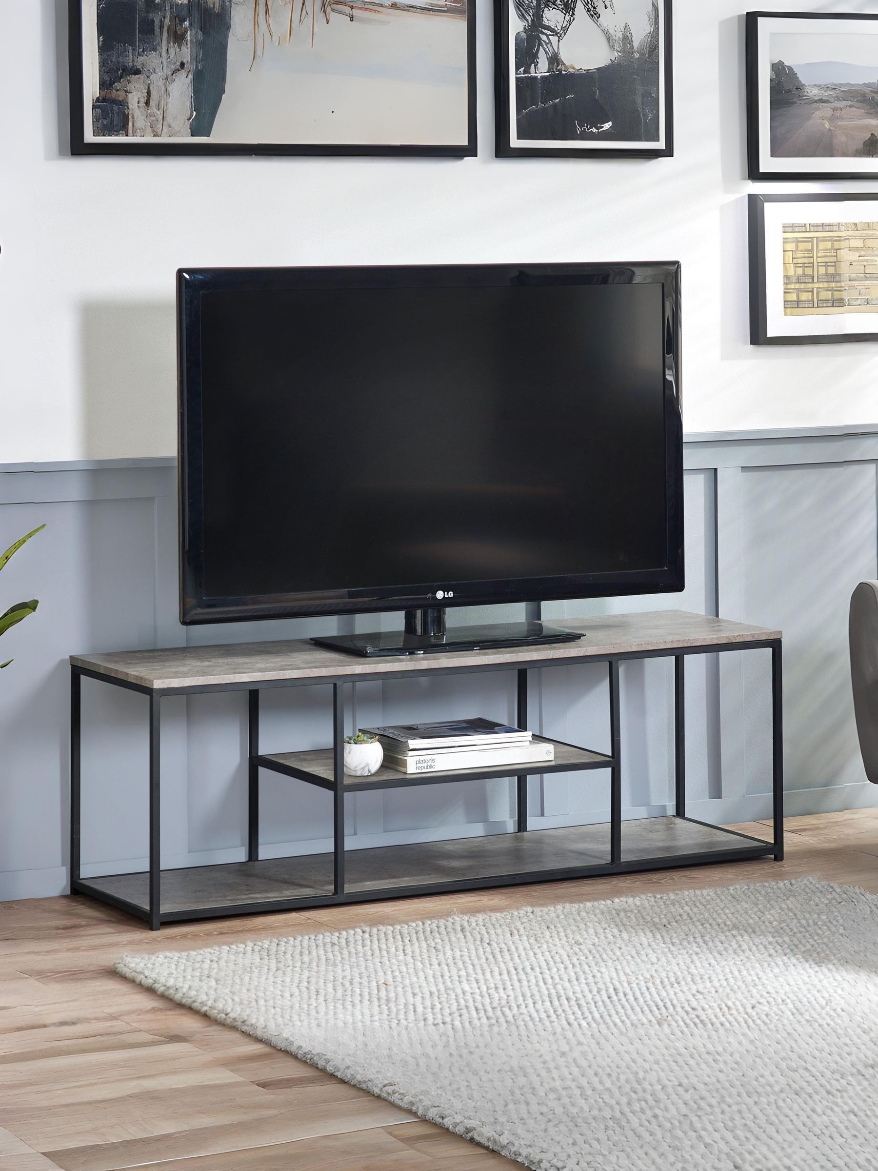 Julian Bowen Unisex Grey Staten Tv Unit - Image 8