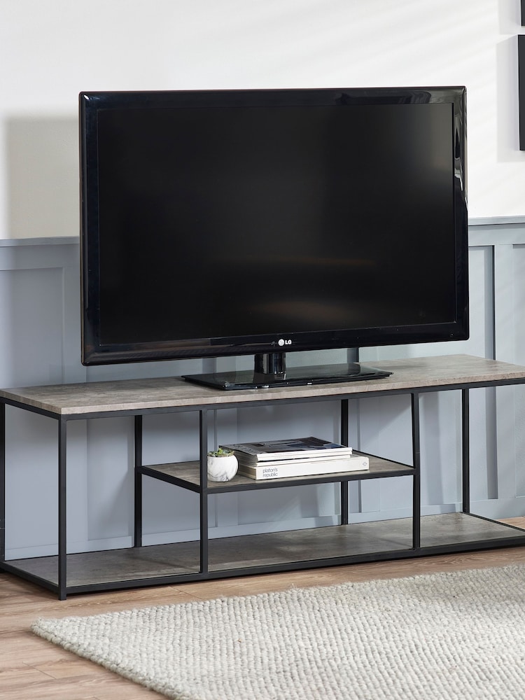 Julian Bowen Grey Staten TV Unit - Image 1 of 4