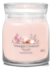 Yankee Candle Pink Signature Medium Jar Sands Scented Candle - Image 2 of 4