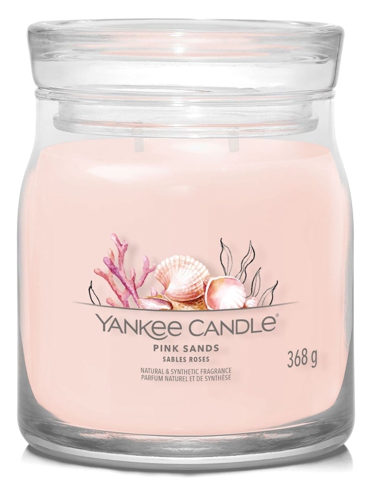 Yankee Candle Pink Signature Medium Jar Sands Scented Candle - Image 2 of 4