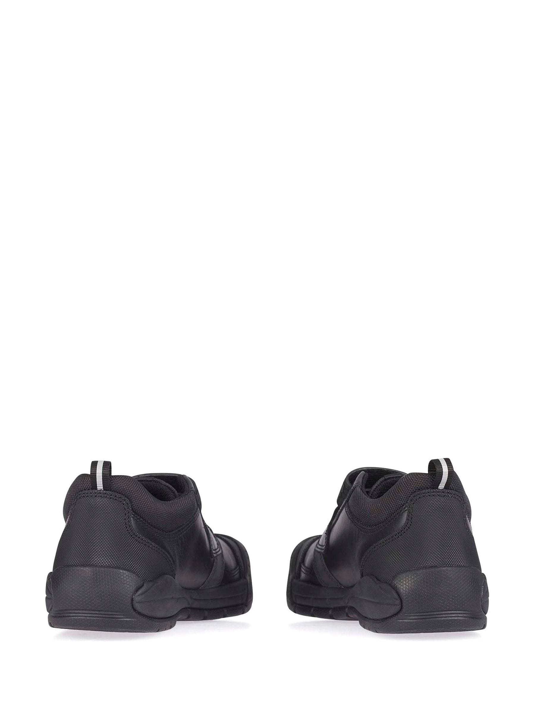 Buy Black Strike Leather School Shoes F & G Fit from Next Romania
