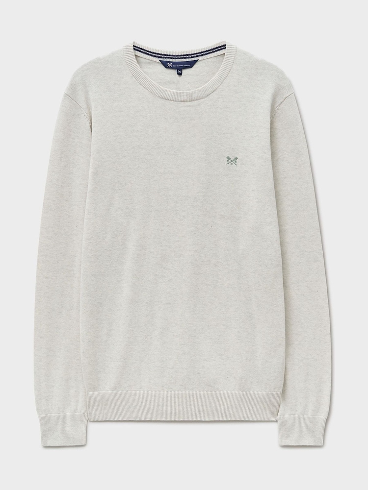 Krem - Crew Clothing Genser med rund hals - Bilde 5 av 5
